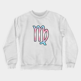 Virgo Trans Pride Symbol Crewneck Sweatshirt